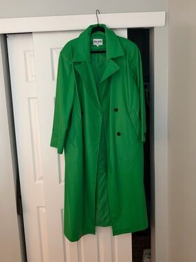 NA-KD Emerald Green Trench Coat